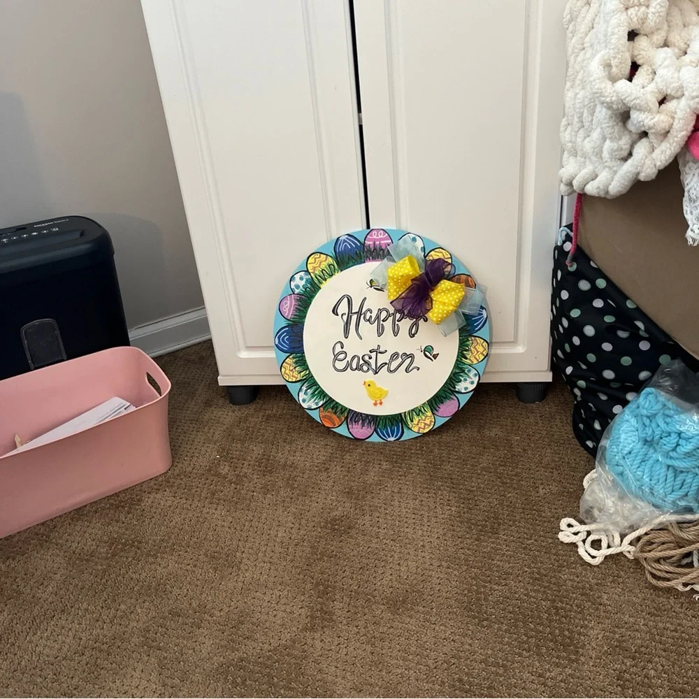 Hand Crafted Easter Wreath, DOOR DECOR